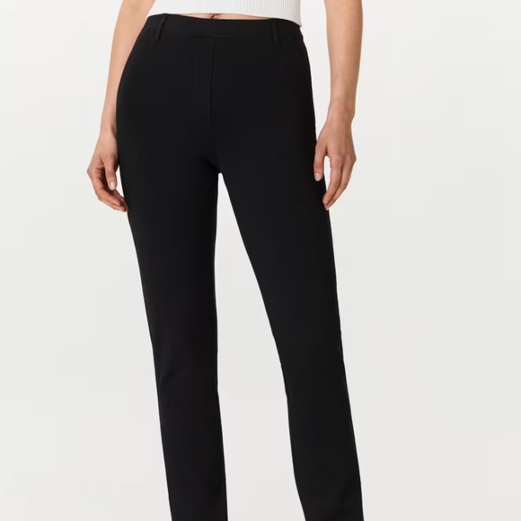 NWT Quince Ultra-Stretch Ponte Straight Leg Pant Regular Black XS - Picture 2 of 9